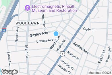 Map image of the property - 421 West Ave