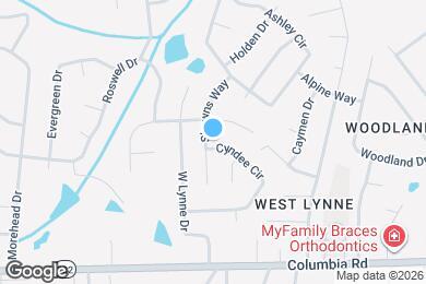 Map image of the property - 135 Shawns Way