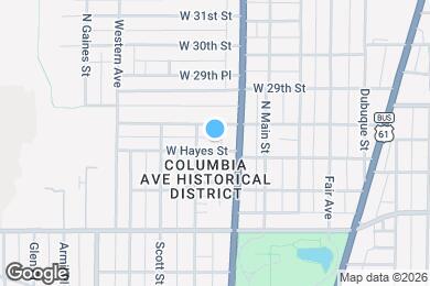 Map image of the property - 326-328 W Hayes St