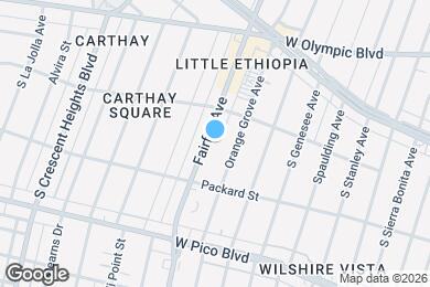 Map image of the property - 1134 S Fairfax Ave