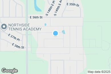 Map image of the property - 14857 E 37th Pl S