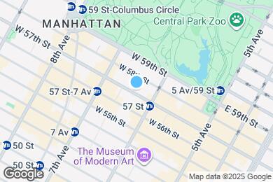 Map image of the property - 119 W 57th St