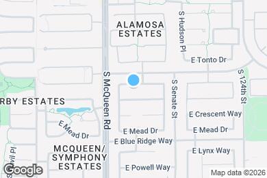Map image of the property - 1081 E Horseshoe Dr