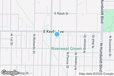 Map image of the property - 3449 N Booth St