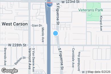 Map image of the property - 22707 S Figueroa St