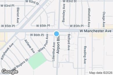 Map image of the property - 8624 Lilienthal Ave