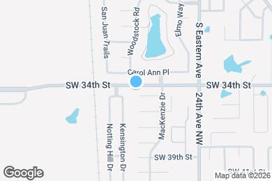 Map image of the property - 921 SW 35th St
