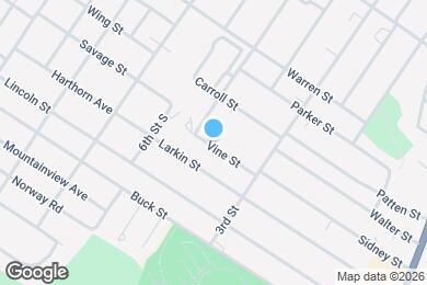 Map image of the property - 43 Vine St