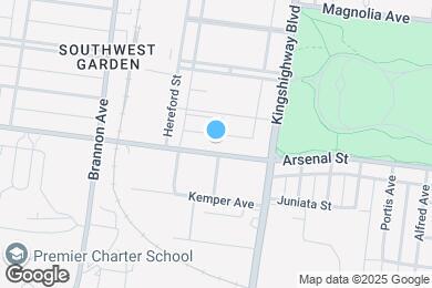 Map image of the property - 4957 Arsenal St