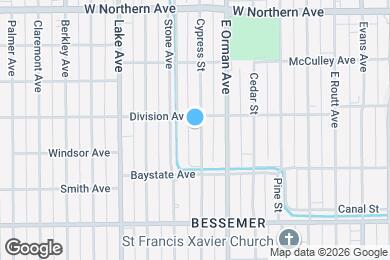 Map image of the property - 1509 Cypress St