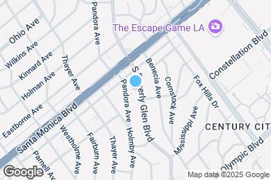 Map image of the property - 1851 S Beverly Glen Blvd