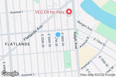 Map image of the property - 1037 E 57th St