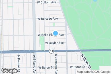 Map image of the property - 1443 W Belle Plaine Ave