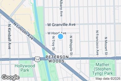 Map image of the property - 6066 N Albany Ave