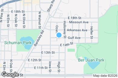 Map image of the property - 1406 Ozark St