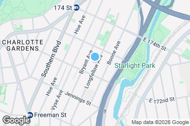 Map image of the property - LONGFELLOW AVENUE, BRONX