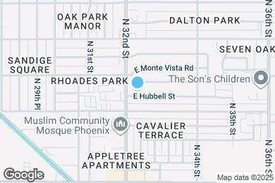 Map image of the property - 3214 E Hubbell St