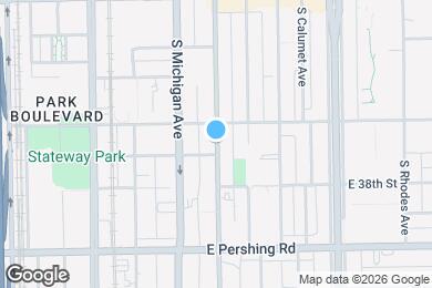 Map image of the property - 3720 S Indiana Ave