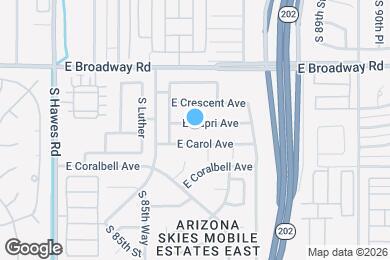 Map image of the property - 8643 E Capri Ave