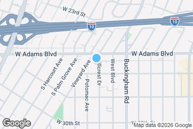 Map image of the property - 2621 Hillcrest Dr