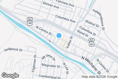 Map image of the property - 536 N Centre St