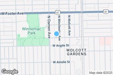 Map image of the property - 1952 W Winnemac Ave