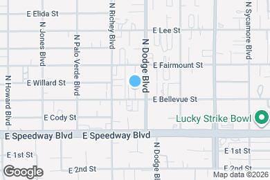 Map image of the property - 3647 E Bellevue St