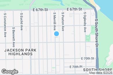 Map image of the property - 6843 S Merrill Ave