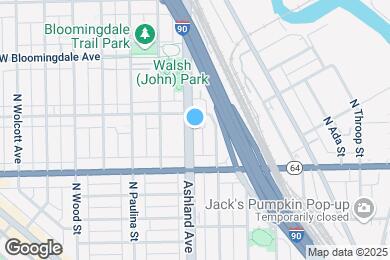 Map image of the property - 1645 N Ashland Ave