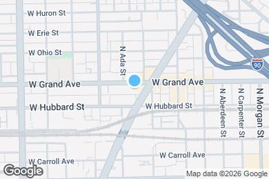 Map image of the property - 1327 W Grand Ave