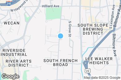 Map image of the property - 182 S French Broad Ave