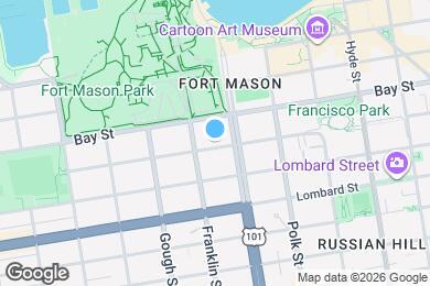 Map image of the property - 1242 Francisco St