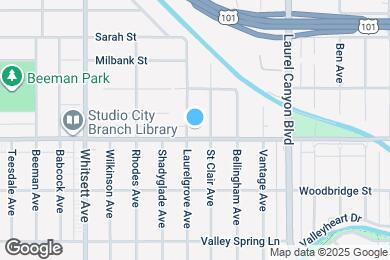 Map image of the property - 12251 Moorpark St