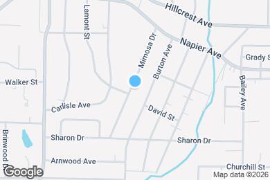 Map image of the property - 1196 Mimosa Dr