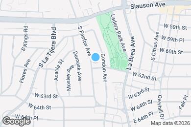 Map image of the property - 6122 S Fairfax Ave