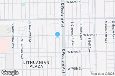 Map image of the property - 6805 S Artesian Ave