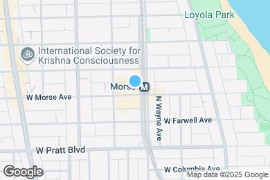 Map image of the property - 1412 W Morse Ave
