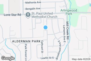 Map image of the property - 1332 Arlingwood Ave