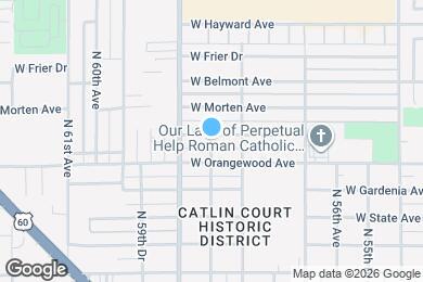 Map image of the property - 5827 W Vista Ave