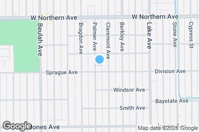 Map image of the property - 1524 Palmer Ave
