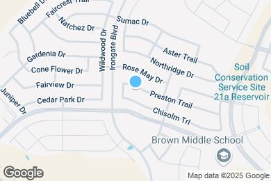 Map image of the property - 2120 Preston Trail