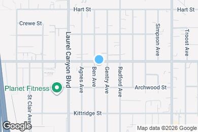 Map image of the property - 11956 Vanowen St