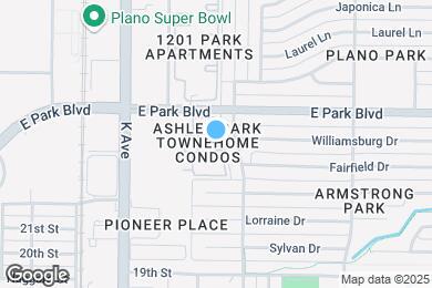 Map image of the property - Plano Park Townhomes