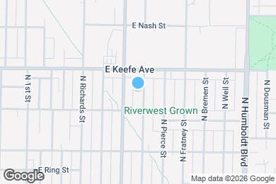Map image of the property - 3435 N Booth St