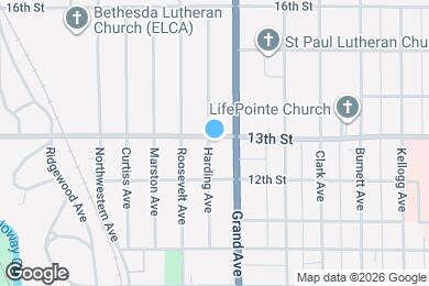 Map image of the property - 1230 Harding Ave