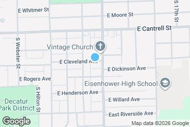 Map image of the property - 1143 E Cleveland Ave