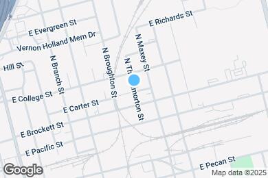Map image of the property - 800 N Throckmorton St