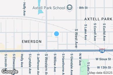 Map image of the property - 209 S Willow Ave