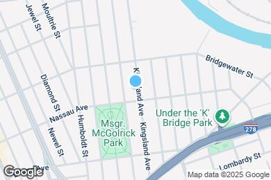 Map image of the property - 285 Kingsland Ave