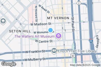 Map image of the property - 107 W Monument St